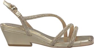 Alma En Pena Tubular Sandalen met Drie Bandjes - Dames - Sandalen met hakken - Geel - 36 EU - Schoenen