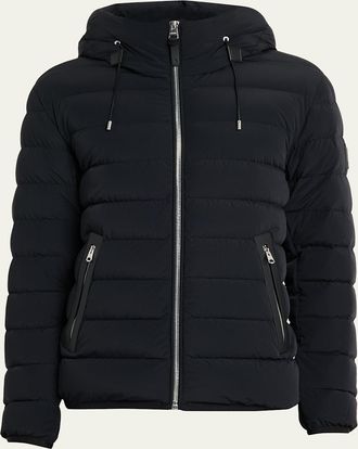 Mackage Mens Jack-Z Agile-360 Stretch Light Down Hooded Jacket