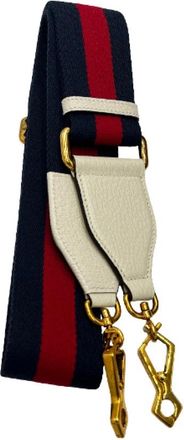 Gucci Pre-owned Web schouderband - unisex - Vintage Accessoires - Blauw - ONE Size - Vintage