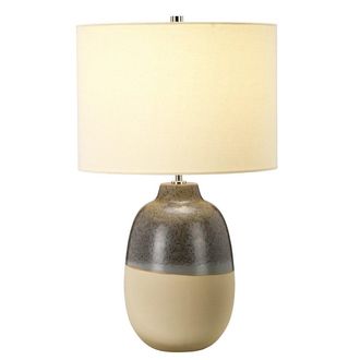 Netlighting Grange Park 1 Light Table Lamp Ceramic E27 in White