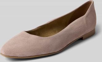 Tamaris Tamaris Ballerina aus echtem Rindsleder in Beige, Gr&ouml;&szlig;e 36