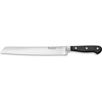 W&uuml;sthof Classic Ikon 9-Inch Bread Knife in Black at Nordstrom