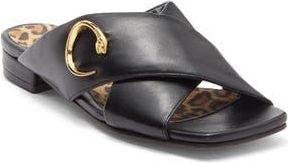 Roberto Cavalli Crisscross Slide Sandal in Black at Nordstrom Rack, Size 10Us / 40Eu