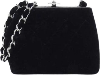 Chanel Pre-owned Fabric chanel-bags - Dames - Vintage Schoudertas - Zwart - ONE Size - Vintage