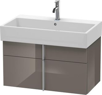 Duravit Duravit Vero Air Mueble De Pared 78,4 X 43,1 Cm, 1 Caj&oacute;n, 1 Extra&iacute;ble, Para Vero Air 235080, Color (frente/cuerpo): Laca De Color Gris Franela De Alto