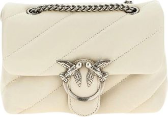 Pinko Pinko, Dames, Tassen, Wit, Maat: ONE Size Leer