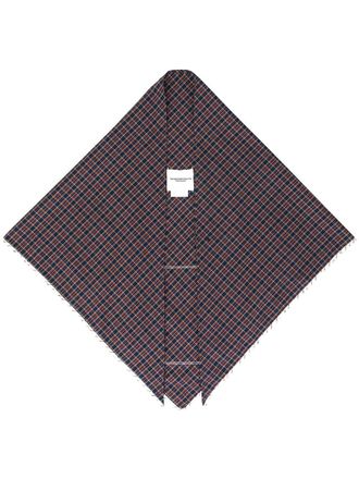 TAKAHIROMIYASHITA TheSoloist. Foulard Grunge con stampa - Rosso