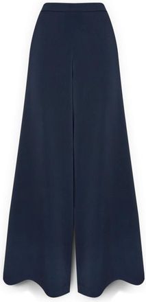 Elena Miro Palazzo Broek in Cady - Dames - Wijde Broeken - Blauw - 7XL - Polyester - Broeken
