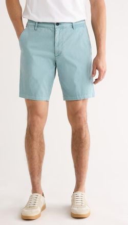 AG - Adriano Goldschmied Wanderer 8.5-Inch Stretch Cotton Chino Shorts in Sulfur Smokey Blue at Nordstrom, Size 31