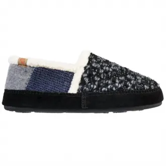 Acorn Womens Patchwork Meadow Moccasin In Navy Blue