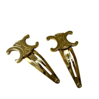 Celine Pre-owned Accessories, female, Yellow, Size: ONE SIZE Pre-owned Vintage Hair Clip