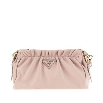 Prada Gathered nappa leather bag Woman One Size
