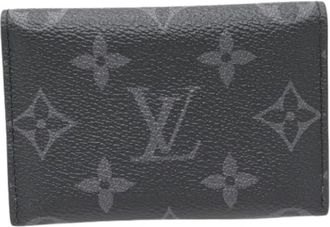 Louis Vuitton Pre-owned Wallets, female, Black, Size: ONE SIZE Pre-owned Canvas Wallet