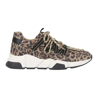 DWRS Dwrs, Schoenen, Dames, Bruin, 38 EU, Su&egrave;de, Los Angeles Luipaard Sneaker