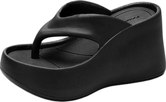 Generic bgyujn Womens High Heel Slippers with Thick Soles, Clip-On Summer Fashion, EVA Sandals, Small Womens Shoes, Elegant High Heel Platform Mules, Beach Sa