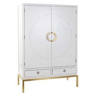 DKD Home Decor Mueble De Cocina - Dekodonia - 120 X 50 X 175 Cm - Metal Lacado - 1 Caj&oacute;n - Estilo Moderno