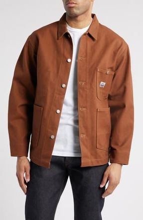 Edwin Denim Coverall Jacket in Duck Brown at Nordstrom Rack, Size Large