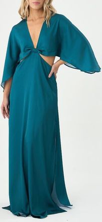 Boamar Avalon Cutout Cover-Up Maxi Dress in Green at Nordstrom, Size X-Large