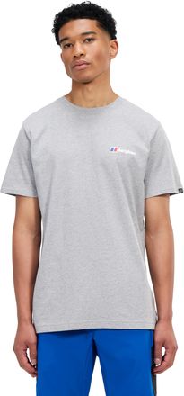 Berghaus T-Shirt BERGHAUS M BERGHAUS CLASS LOGO TEE, Herren, Gr. XXL, grau marl bc, Obermaterial: 100% Baumwolle, Shirts T-Shirt, moderne Passform, sportlicher