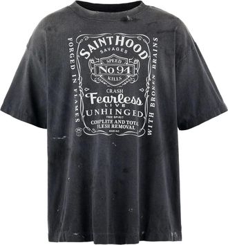 Neighborhood T-shirt in cotone - Nero