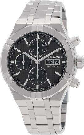 Maurice Lacroix Chronograph Automatic Black Dial Mens Watch AI6038-SS002-330-2
