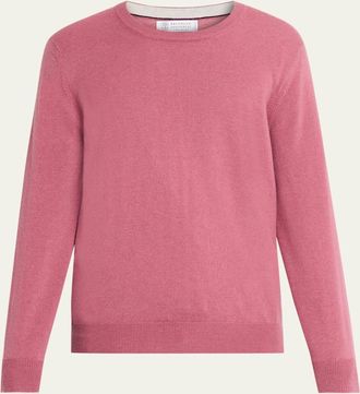 Brunello Cucinelli Mens Cashmere Knit Crewneck Sweater