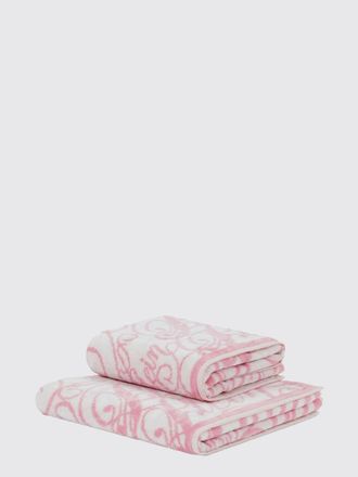 Philipp Plein Set 2 asciugamani in spugna di cotone con logo jacquard
