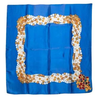Chanel Pre-owned Scarves, female, Blue, Size: ONE SIZE Pre-owned Scarf