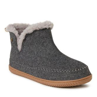 Dearfoams Brixen Bootie Slipper in Dark Heather Grey at Nordstrom, Size 10M
