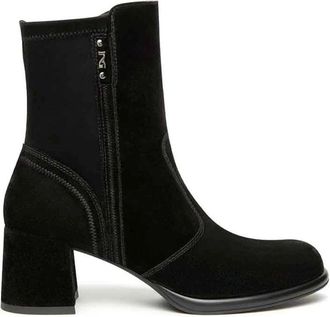 Nero Giardini Arold Enkellaarsjes - Dames - Laarzen met Hak - Zwart - 36 EU - Leer - Schoenen