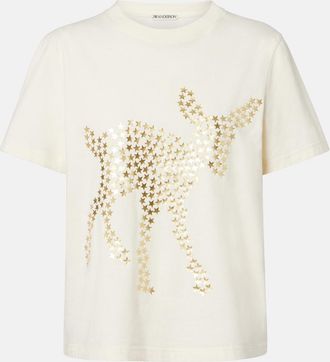 J.W.Anderson Embellished cotton jersey T-shirt