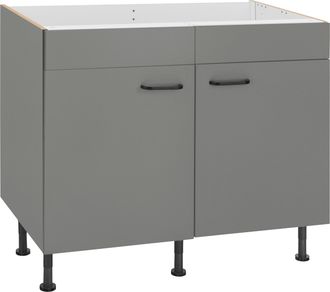 Optifit Spülenschrank »Elga« mit Soft-Close-Funktion, höhenverstellbaren Füssen, Breite 100 cm