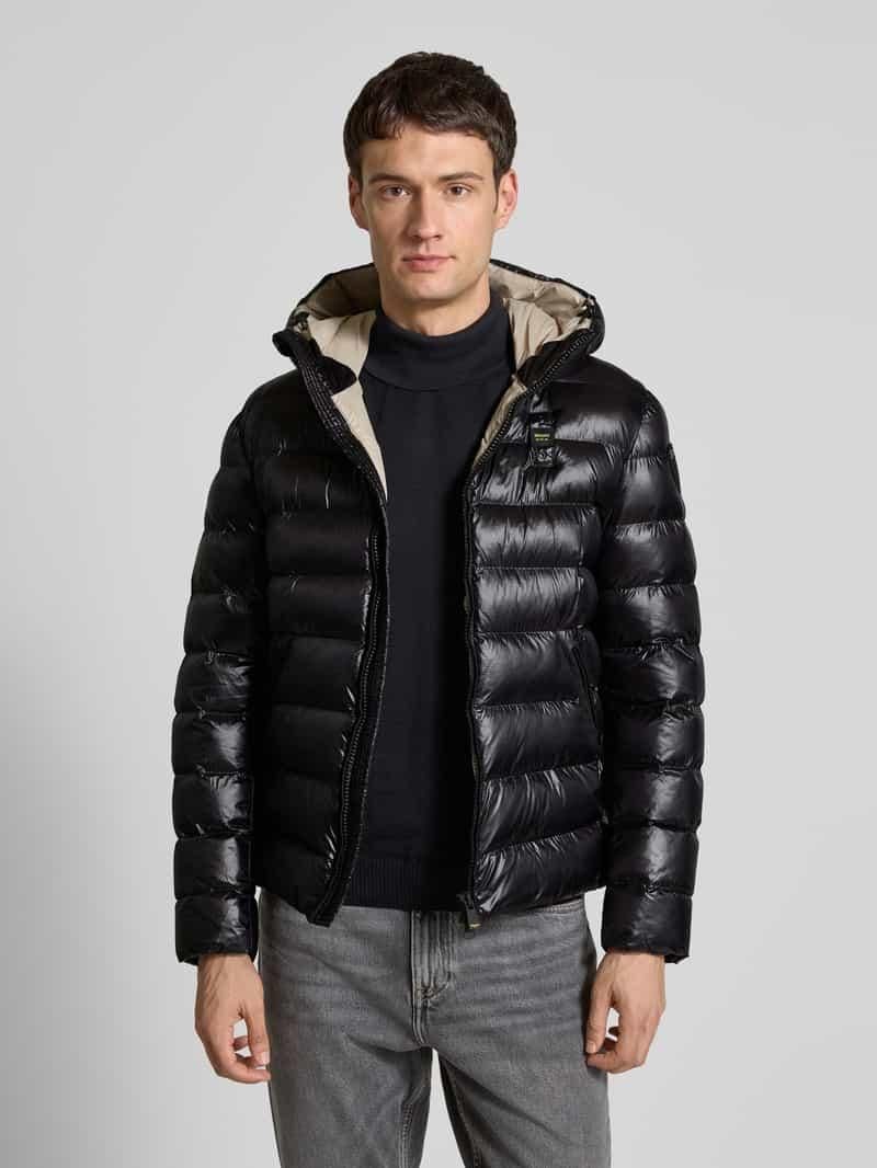 Blauer Steppjacke mit Kapuze Modell GLORIA ab 299,99 € auf