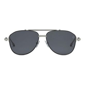 Akoni Helios Zonnebril - Heren - Zonnebrillen - Grijs - 57 MM - Accessoires