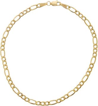Italian Gold, Inc 10K 3.4Mm Semi-Solid Figaro Bracelet
