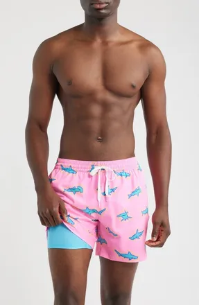 Chubbies Pink Apex 5.5-Inch Swim Trunks in Bright Pink at Nordstrom, Size Xx-Large