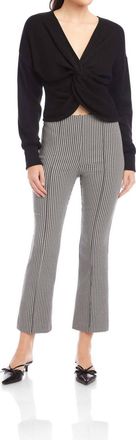 Fifteen Twenty Sigourney Pintuck Pants In Houndstooth