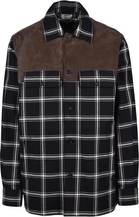 Alexander McQueen Overhemden, Heren, Veelkleurig, M, Katoen, Camicia Giaccone