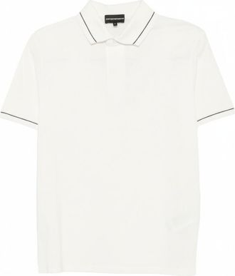 Emporio Armani White Shirt Collar Polo