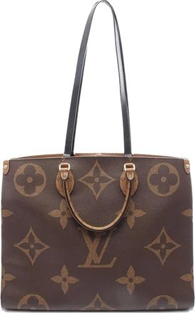 Louis Vuitton 2020 Giant OnDego GM tas met monogram - Bruin
