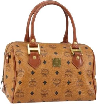 MCM Pre-owned 4314N Handtas - Dames - Vintage Handtas - Bruin - ONE Size - Leer - Vintage