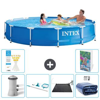 Intex Piscina Con Estructura Redonda - 366x76 Cm - 7-piezas S235