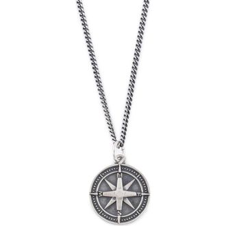 Serge DeNimes Napoleon Pendant Necklace in Silver at Nordstrom