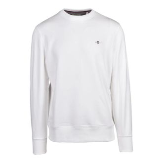 GANT Sweatshirt met ronde hals - Heren - Sweatshirts & Hoodies - Wit - Maat: 3XL Katoen