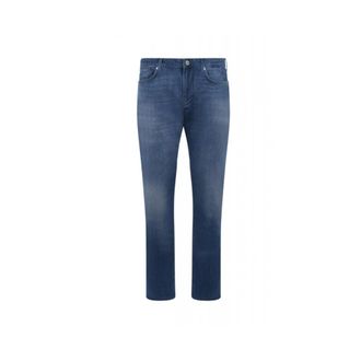 Emporio Armani Heren, Jeans, Blauw, Maat: W40