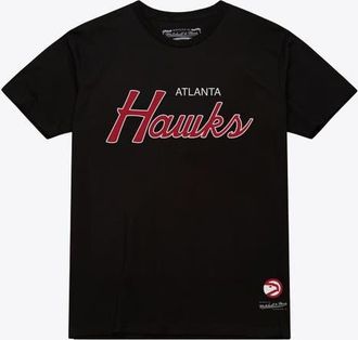 Mitchell & Ness Mens Mitchell & Ness Black Atlanta Hawks Vintage Wordmark T-Shirt at Nordstrom, Size X-Large