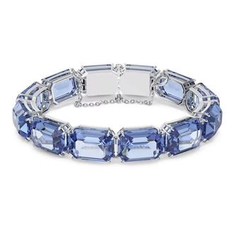 Swarovski Bracelets, female, Blue, Size: ONE SIZE Elegant Blue Crystal Bracelet Millenia