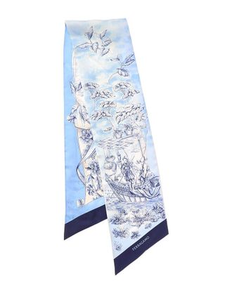 Ferragamo Voyage Print Silk Scarf