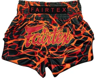OEM Pantalones Cortos Fairtex Magma Muay Thai Bs1926 Rojo/negro Talla L