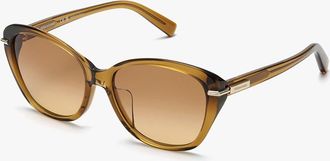 Ferragamo Brown Cat Eye Ladies Sunglasses SF2049SLBK 200 58